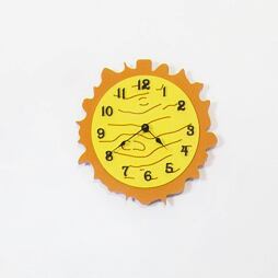 Dřevěné nástěnné hodiny - Slunce, 30 cm